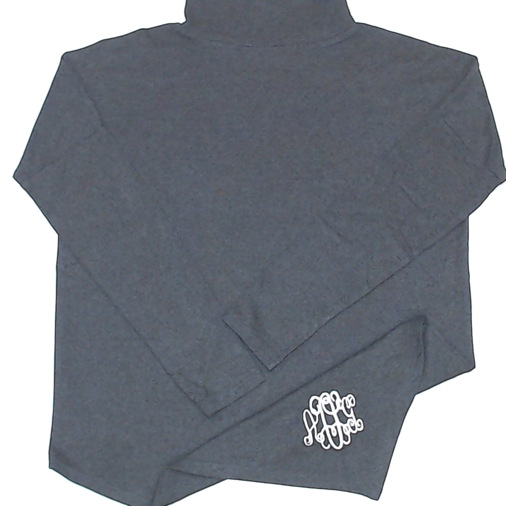 BLOOPER CLOTHING: Monogrammed Asymmetrical Turtleneck Tunic