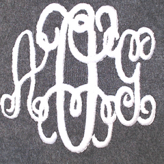 BLOOPER CLOTHING: Monogrammed Asymmetrical Turtleneck Tunic