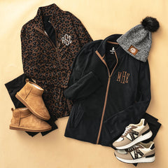 duo fleece jacket flatlay
