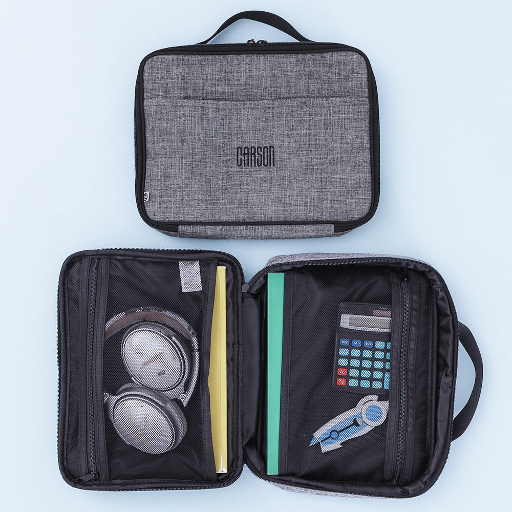 heathered grey activity art case