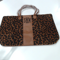 BLOOPER BAG: Monogrammed Leopard Weekender