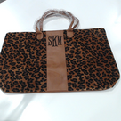 BLOOPER BAG: Monogrammed Leopard Weekender