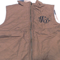 BLOOPER CLOTHING: Monogrammed Reversible Vest