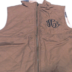 BLOOPER CLOTHING: Monogrammed Reversible Vest