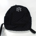 BLOOPER BAG: Monogrammed Quilted Laptop Backpack