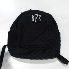 BLOOPER BAG: Monogrammed Quilted Laptop Backpack