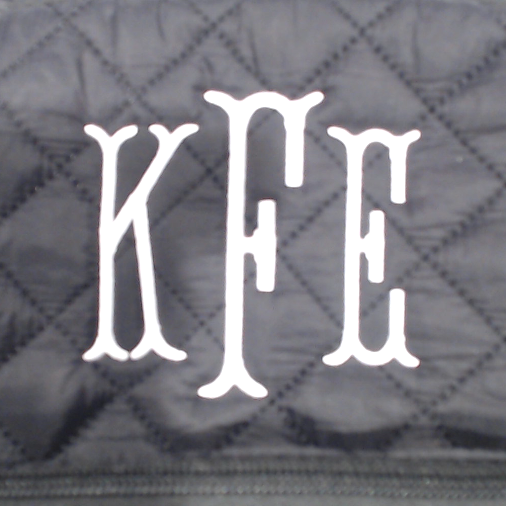 BLOOPER BAG: Monogrammed Quilted Laptop Backpack