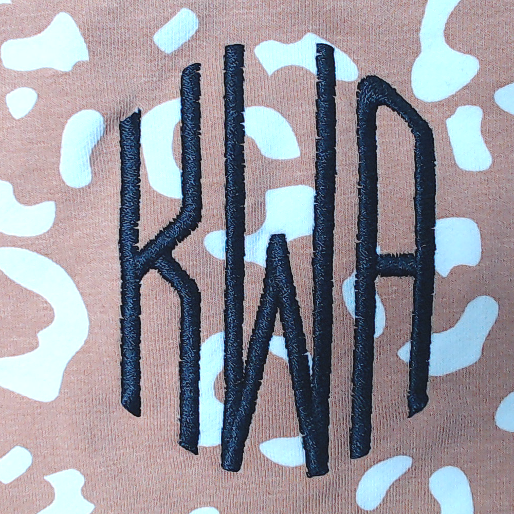BLOOPER KIDS: Monogrammed Kids Striped Sleeve Dress