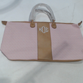 BLOOPER BAG: Monogrammed Seersucker Weekender