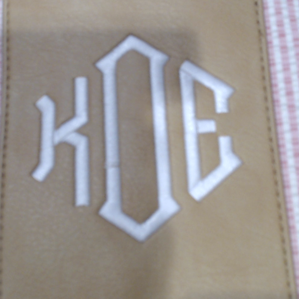 BLOOPER BAG: Monogrammed Seersucker Weekender
