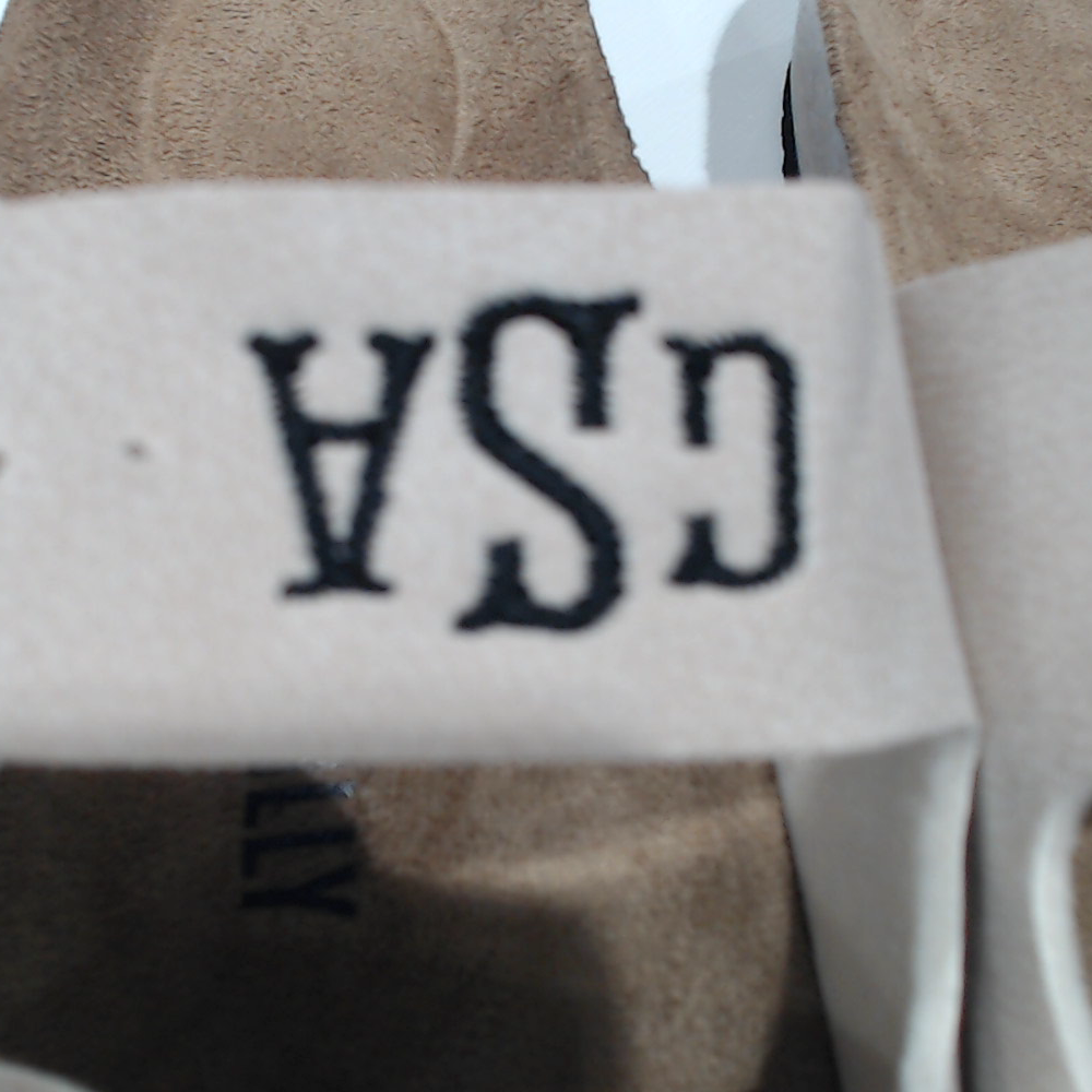 BLOOPER SHOES: Monogrammed Double Strap Sandals