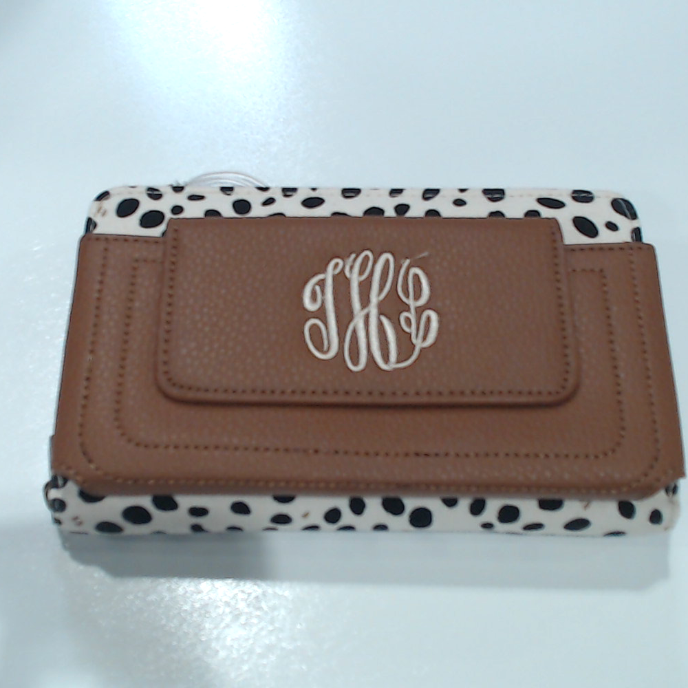BLOOPER ACCESSORY: Monogrammed Phone Wallet Wristlet