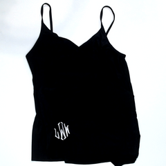 BLOOPER SWIM: Monogrammed Ruched Tankini