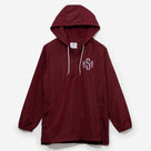 Monogrammed Pullover Rain Jacket | Crimson