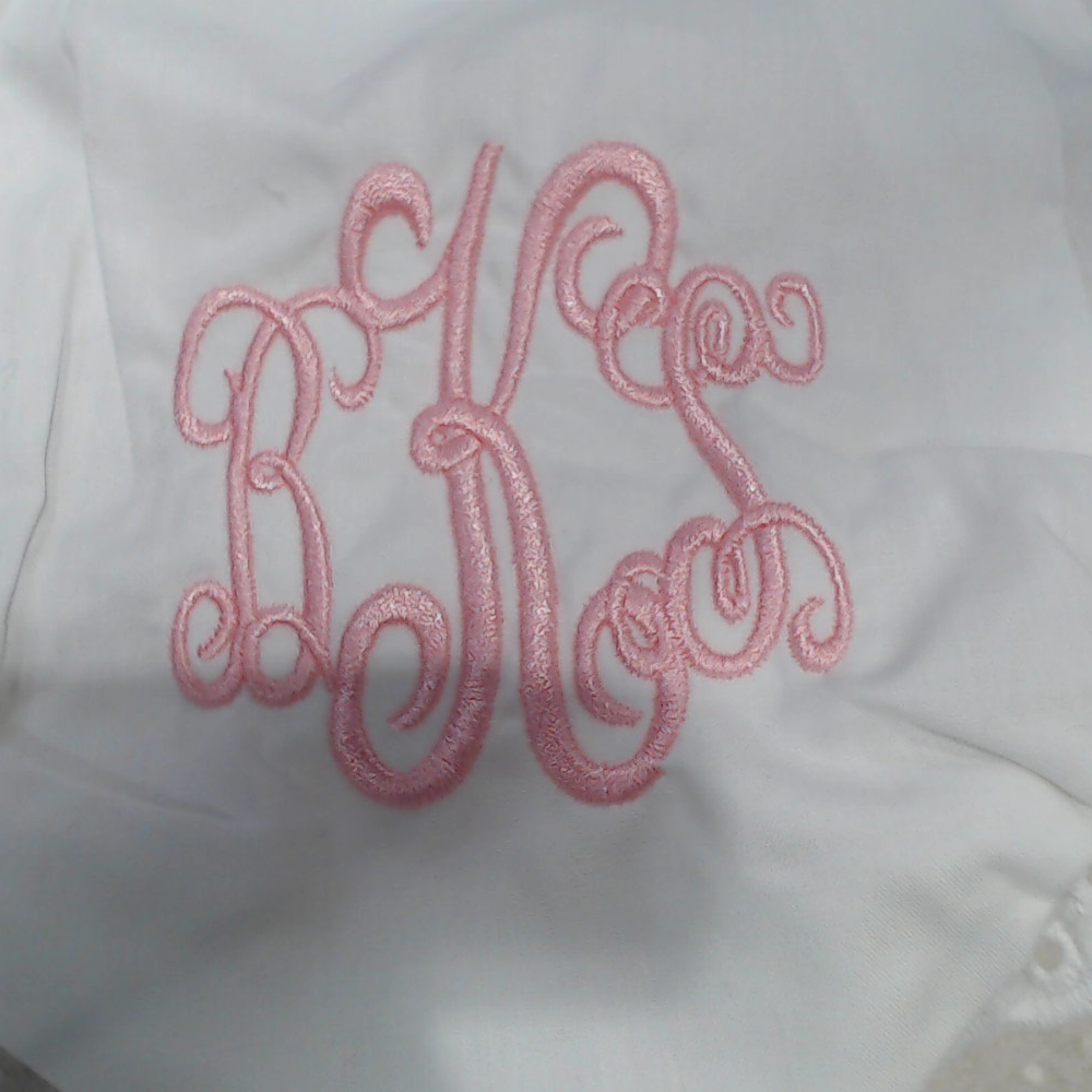 BLOOPER KIDS: Monogrammed White Eyelet Baby Bloomers