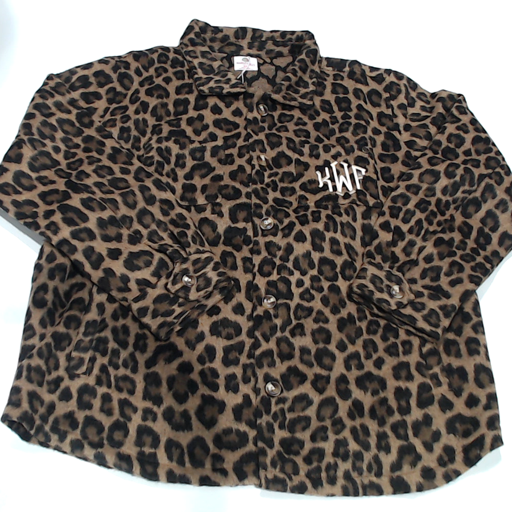 BLOOPER CLOTHING: Monogrammed Shacket
