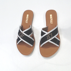 BLOOPER SHOES: Monogrammed Criss Cross Sandal