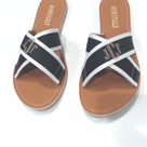 BLOOPER SHOES: Monogrammed Criss Cross Sandal