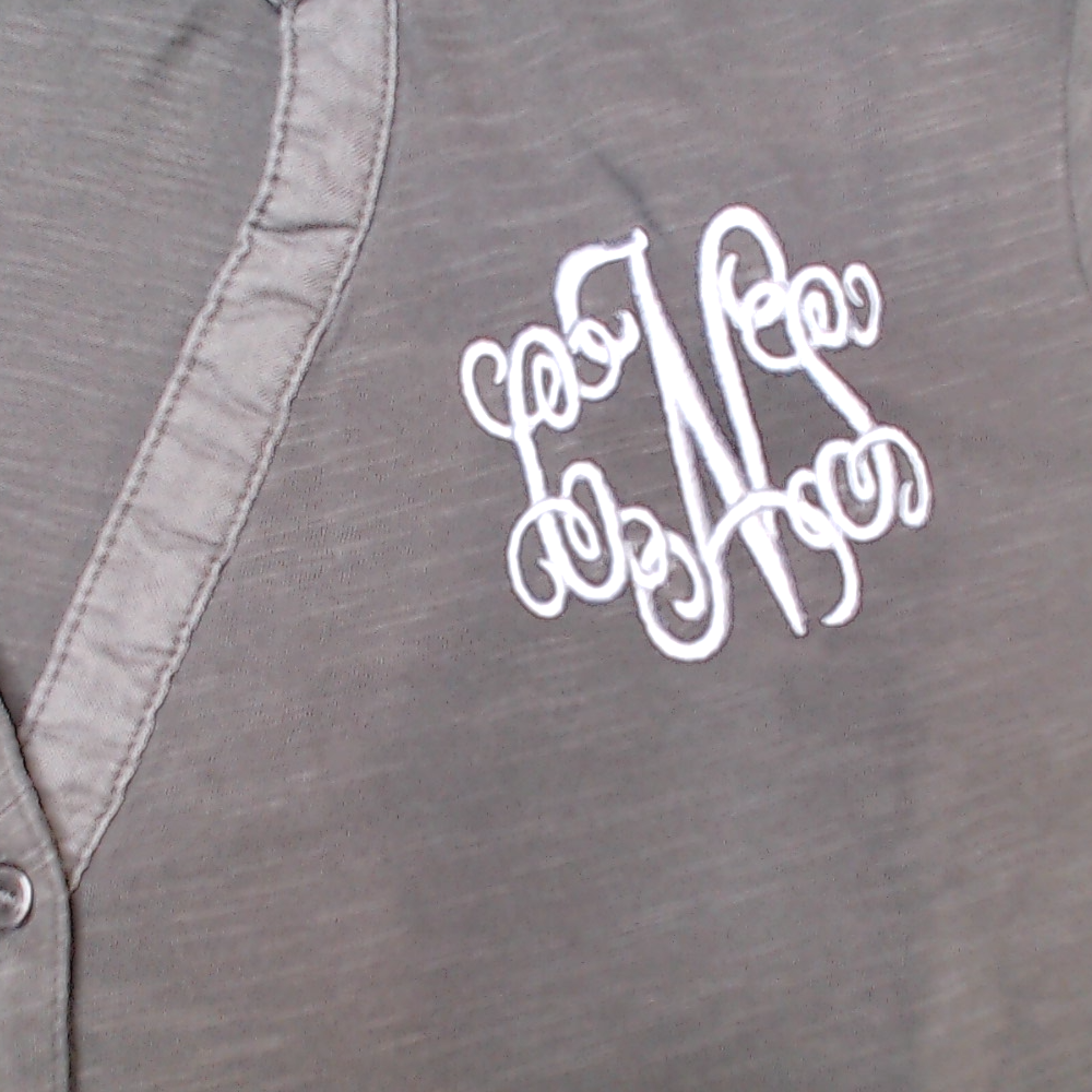 BLOOPER CLOTHING: Monogrammed Henley