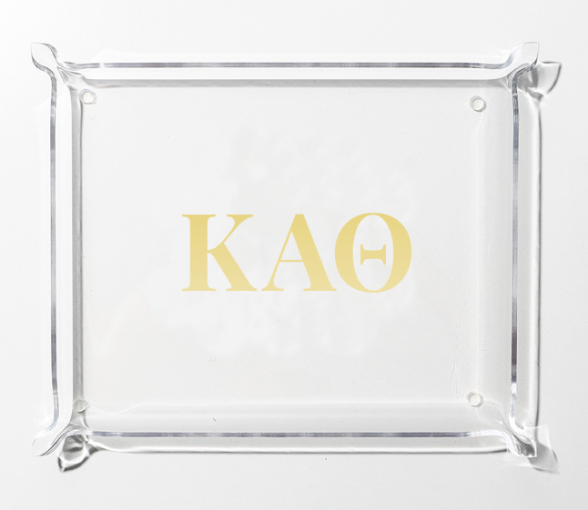 Kappa Alpha Theta Acrylic Tray | Clear