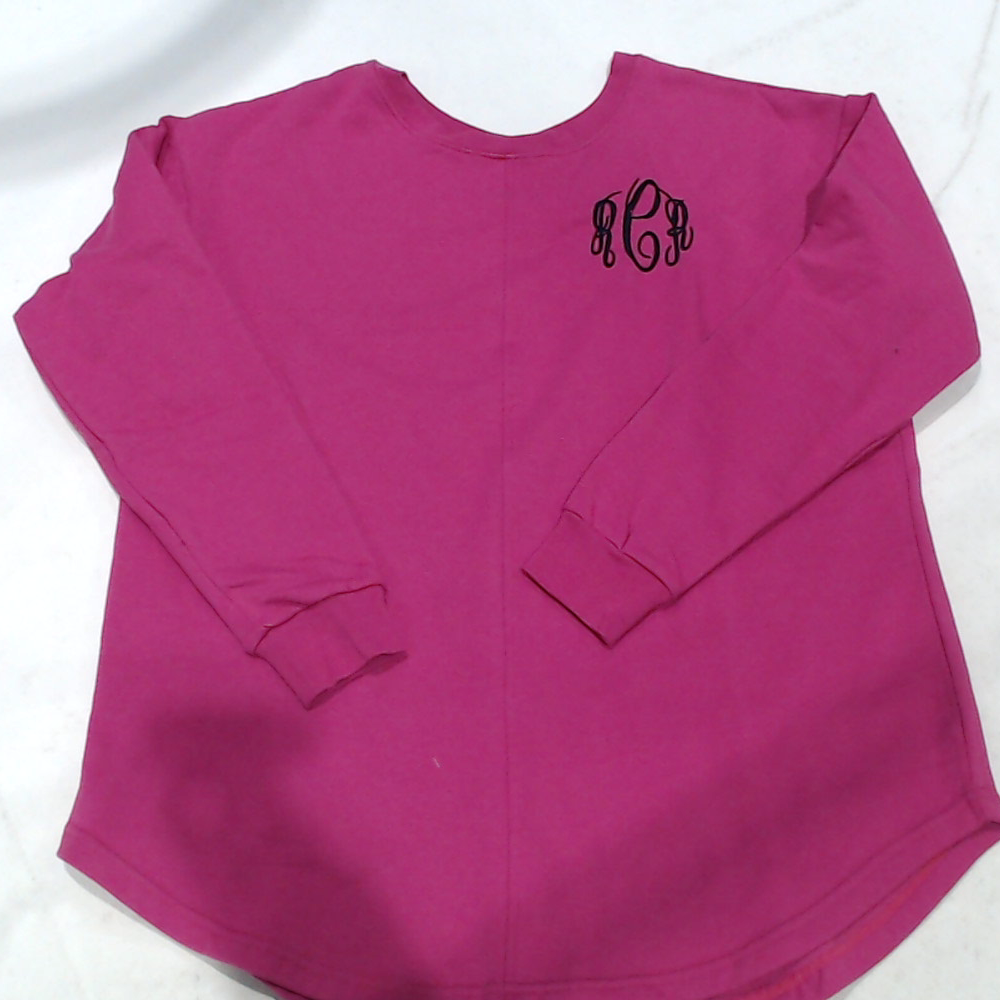 BLOOPER CLOTHING: Monogrammed Open Back Sweatshirt
