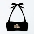 BLOOPER SWIM: Monogrammed Bandeau Top