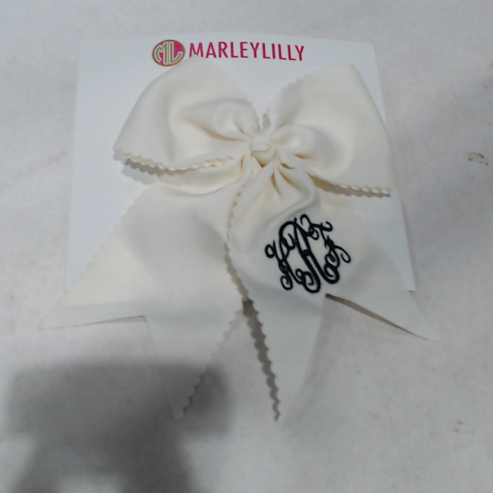 BLOOPER KIDS: Monogrammed Girls Hair Bow