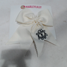 BLOOPER KIDS: Monogrammed Girls Hair Bow
