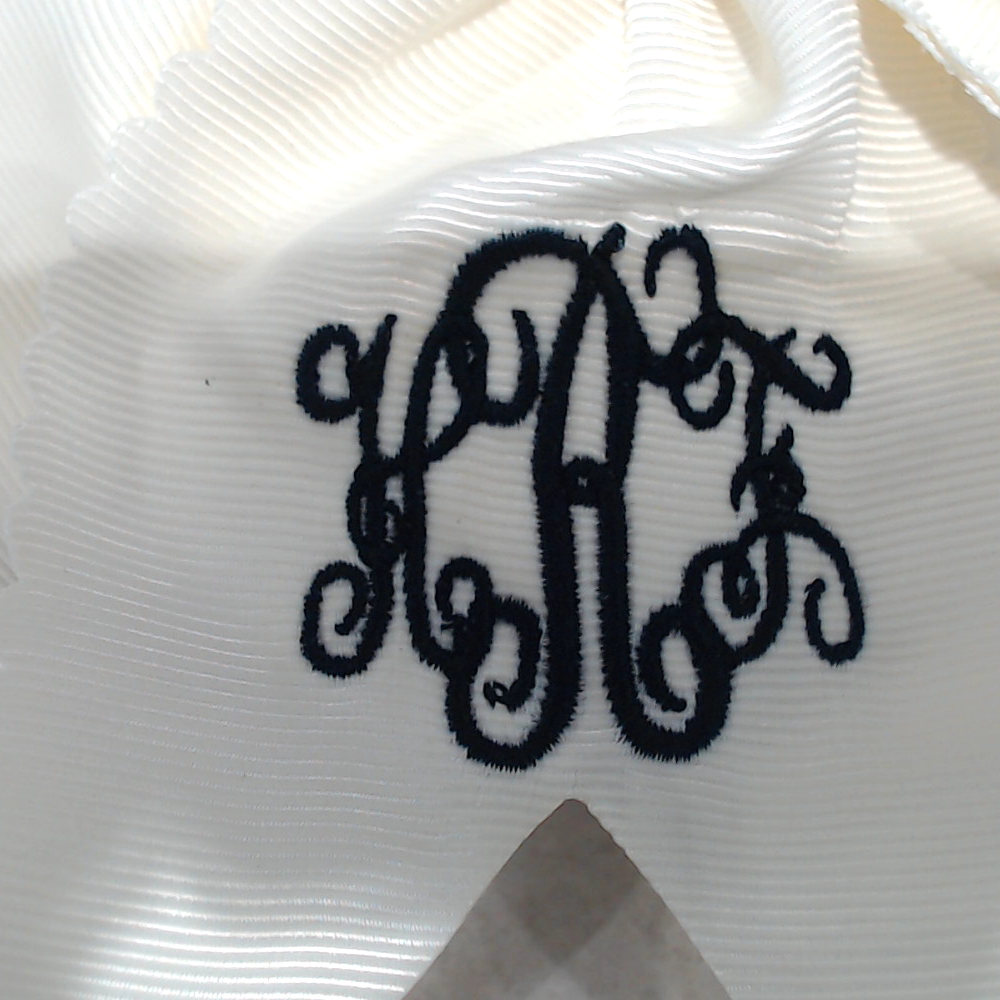 BLOOPER KIDS: Monogrammed Girls Hair Bow