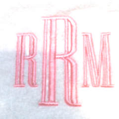 BLOOPER KIDS: Monogrammed Outline Baby Bib