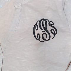 BLOOPER CLOTHING: Monogrammed Henley