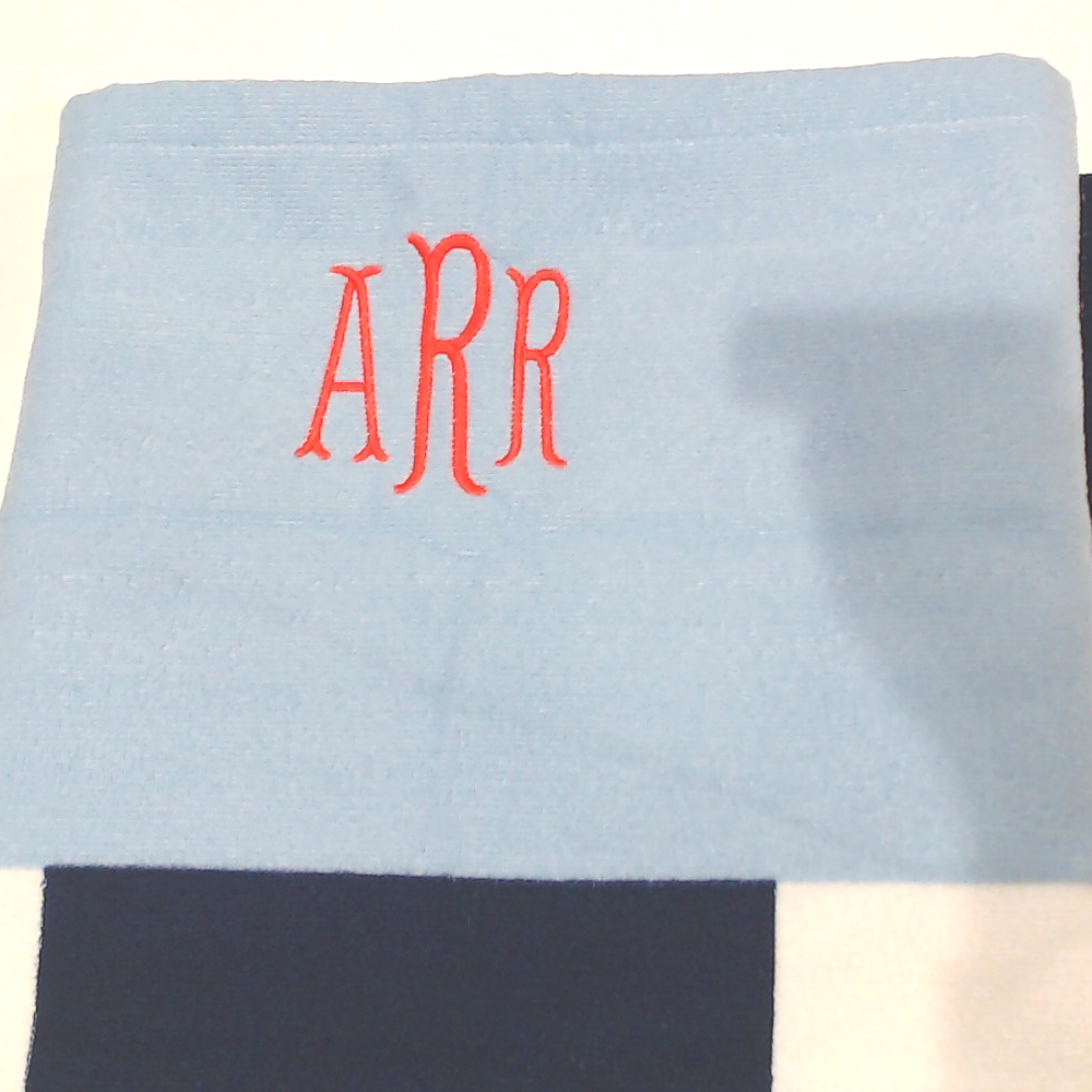 BLOOPER SWIM: Monogrammed Beach Towel