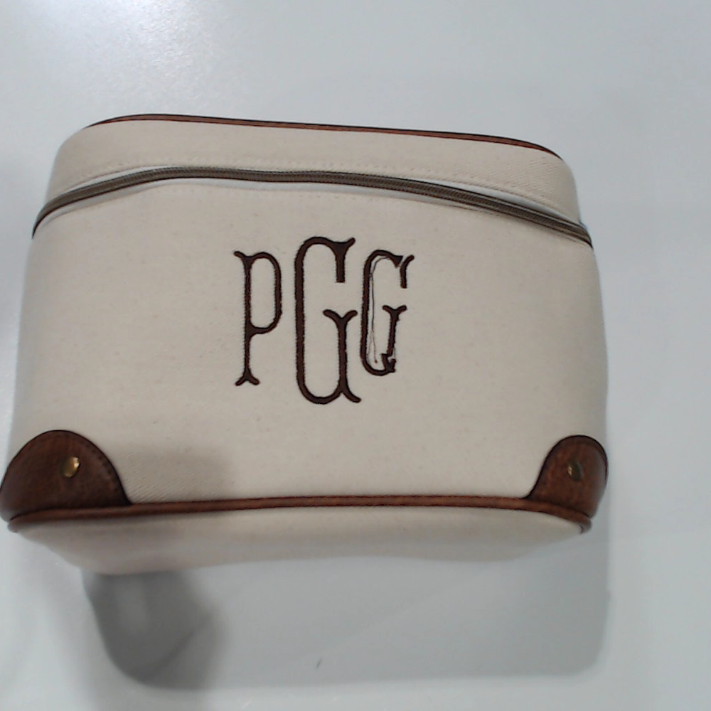 BLOOPER ACCESSORY: Monogrammed Vintage Train Case