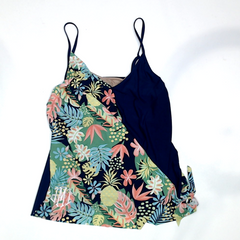 BLOOPER SWIM: Monogrammed Ruched Tankini