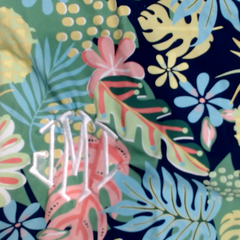 BLOOPER SWIM: Monogrammed Ruched Tankini