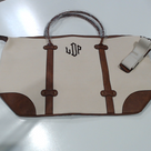 BLOOPER BAG: Monogrammed Vintage Weekender