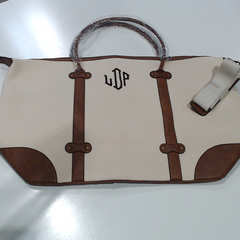 BLOOPER BAG: Monogrammed Vintage Weekender