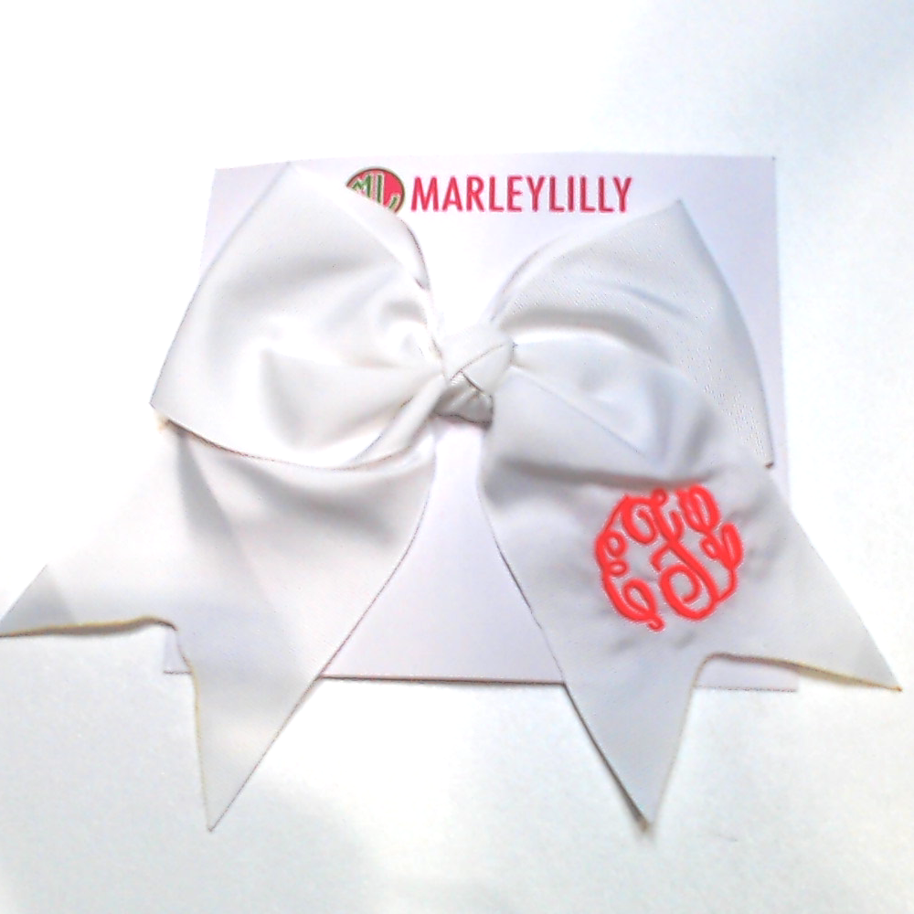 BLOOPER KIDS: Monogrammed Girls Hair Bow