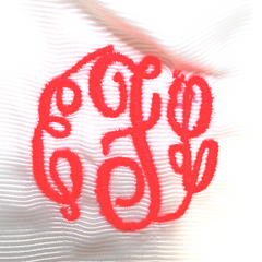 BLOOPER KIDS: Monogrammed Girls Hair Bow