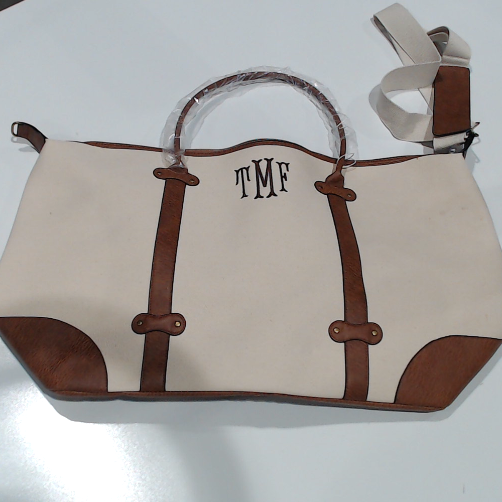 BLOOPER BAG: Monogrammed Vintage Weekender
