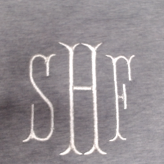 BLOOPER CLOTHING: Monogrammed V Neck Sweatshirt