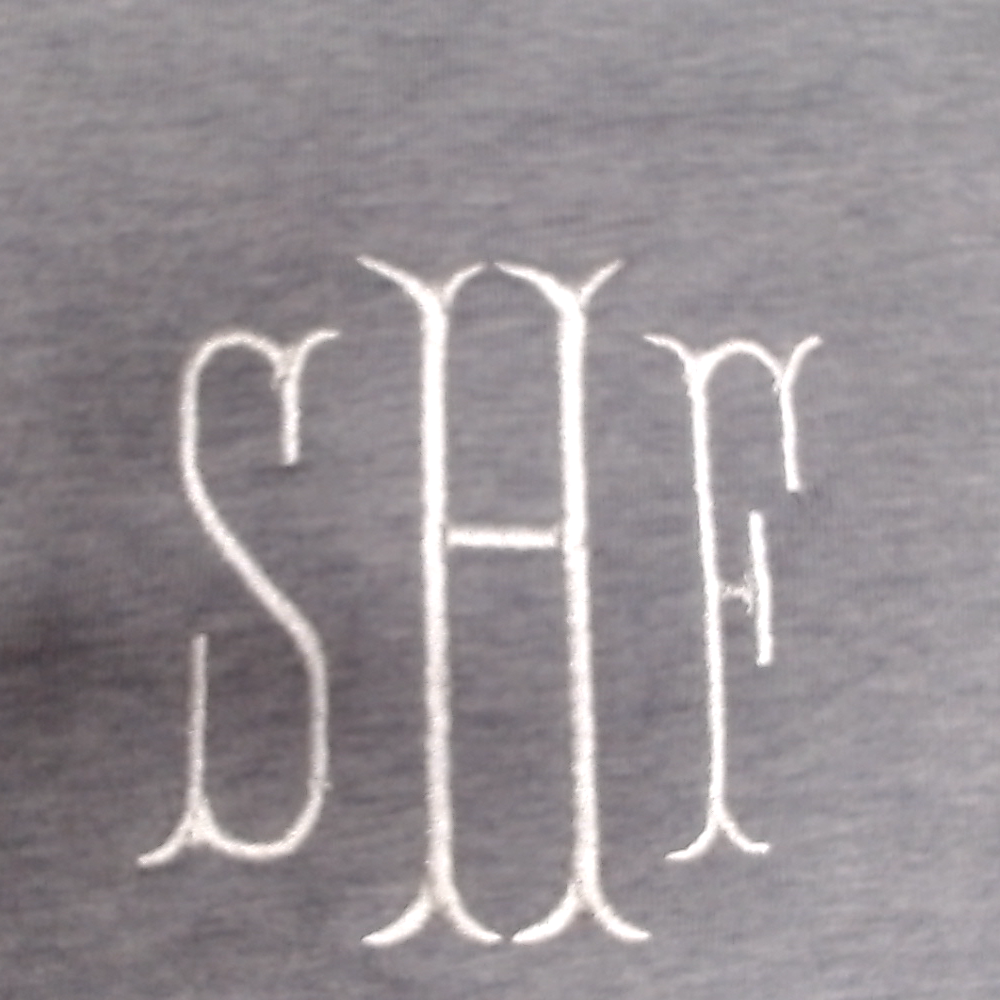 BLOOPER CLOTHING: Monogrammed V Neck Sweatshirt
