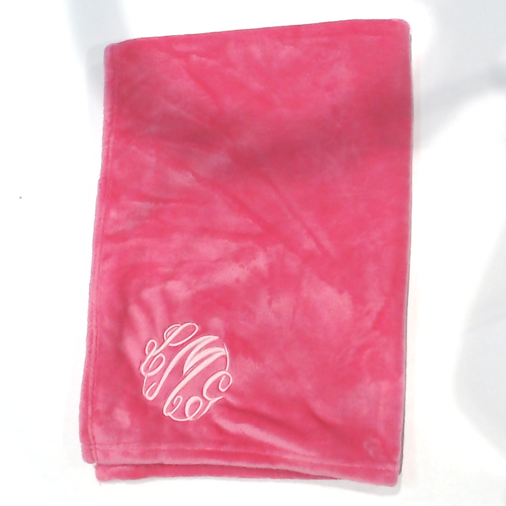 BLOOPER ACCESSORY: Monogrammed Baby Blanket