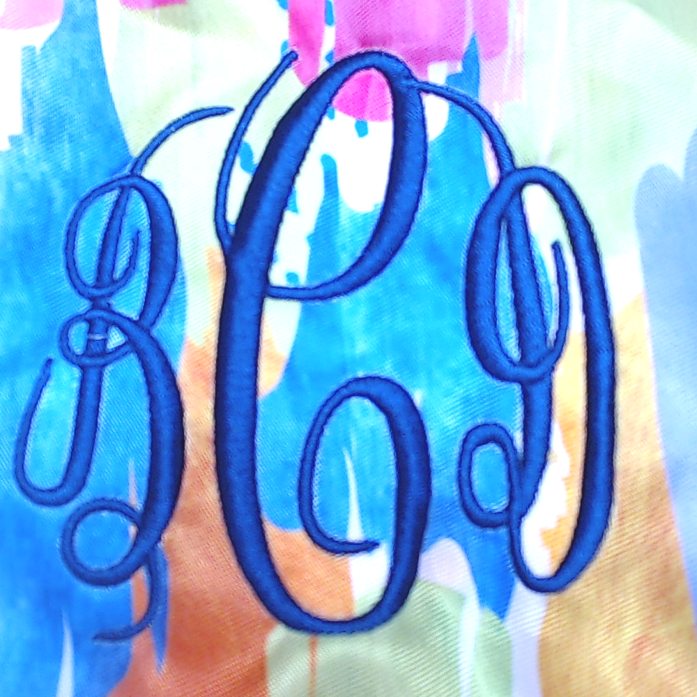 BLOOPER BAG: Monogrammed Cinch Bag