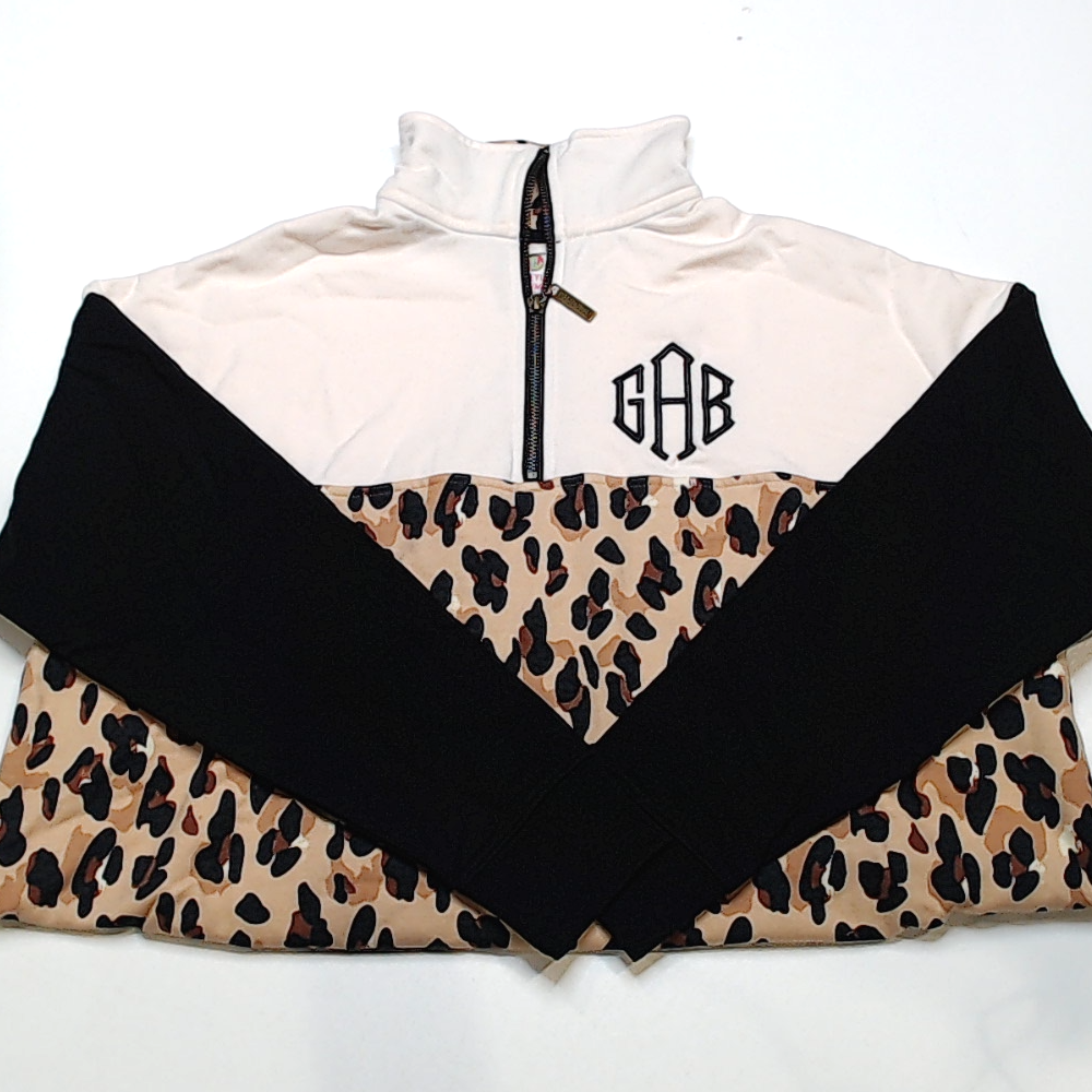 BLOOPER CLOTHING: Monogrammed Quarter Zip Sweatshirt
