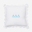 Delta Delta Delta Pillow Sham | White