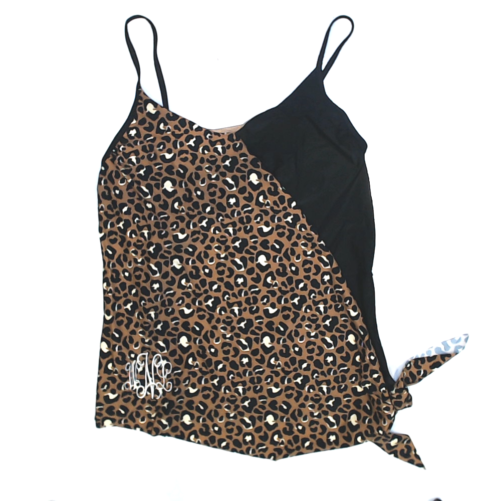 BLOOPER SWIM: Monogrammed Ruched Tankini