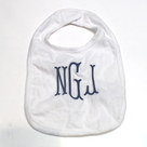 BLOOPER KIDS: Monogrammed Baby Bib