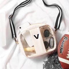 Vanderbilt Commodores clear stadium crossbody bag with props
