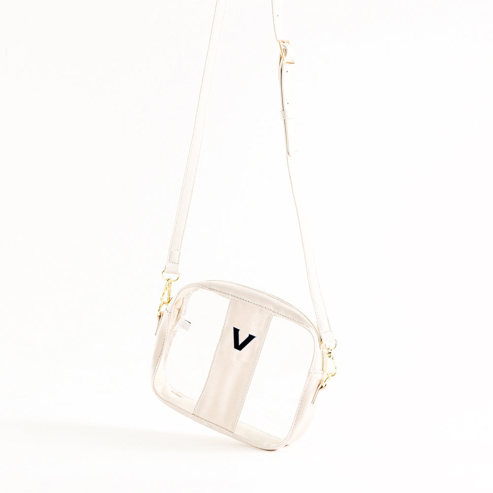 Vanderbilt Commodores tide clear stadium crossbody bag studio shot